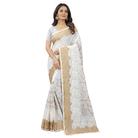 Craftstribe Georgette Saree