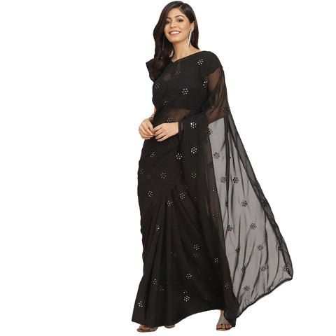 Craftstribe Georgette Saree