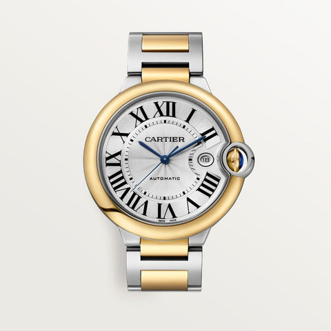 Unworn Ballon Bleu, Stainless Steel and 18k Yellow Gold, 42mm, Ref# W2BB0039, box and papers