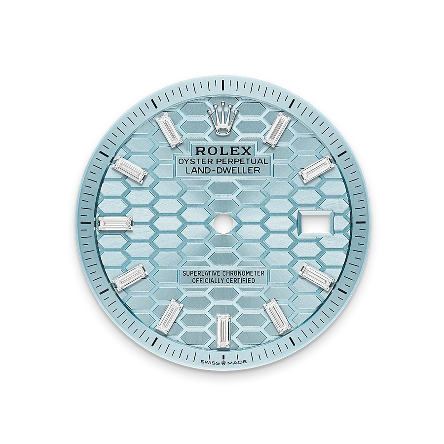 Land-Dweller 40mm Oyster Platinum & Diamonds M127386TBR-0001