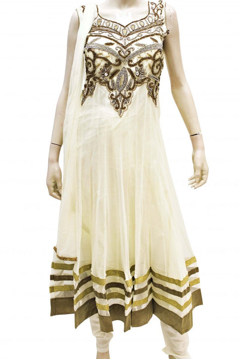 Krishna Sarees Gold Silk Salwar Suit