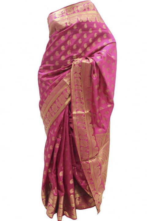 Krishna Sarees Gold Silk Saree