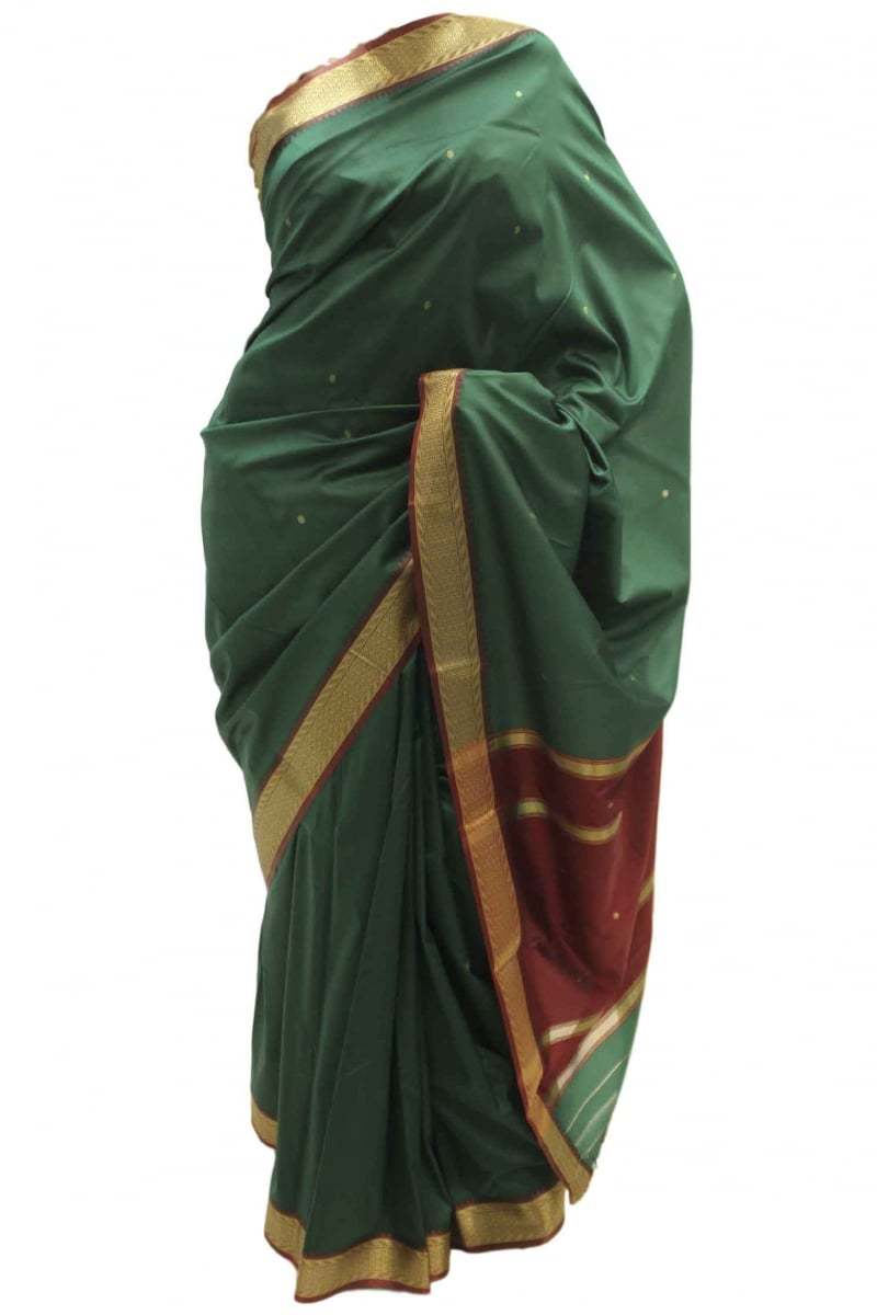 Krishna Sarees Maroon Art Silk Saree
