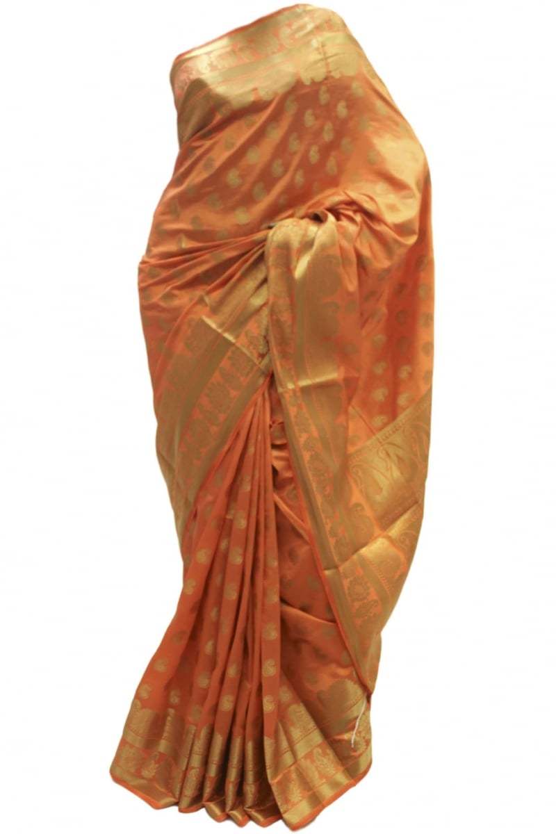 Krishna Sarees Gold Art Silk Saree