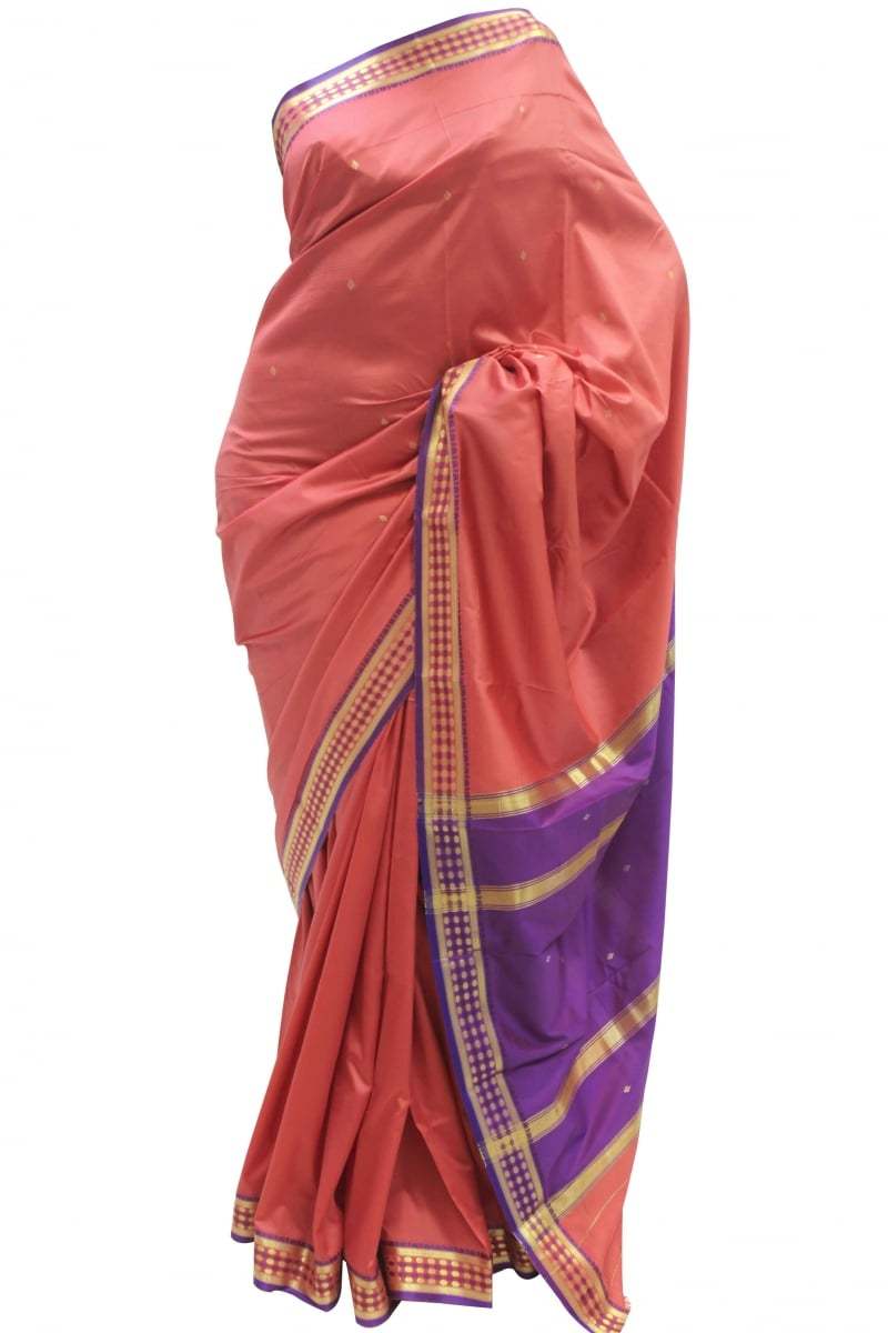 Krishna Sarees Purple Art Silk Saree