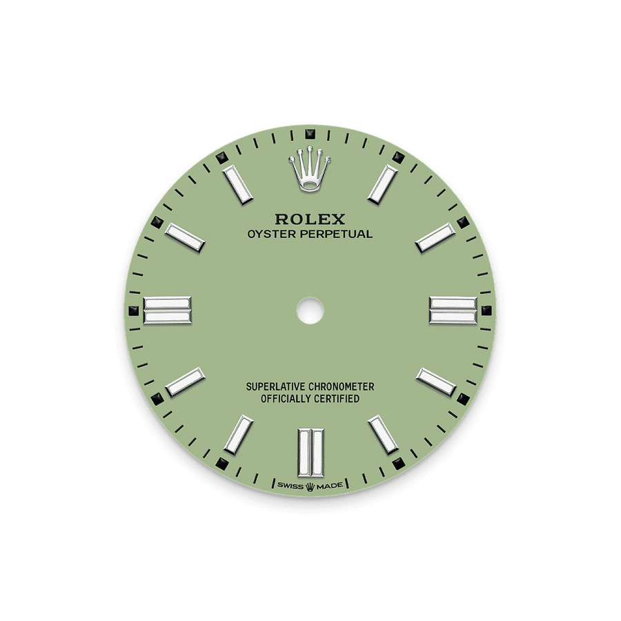 Unworn 2025, Oyster Perpetual, Oystersteel 36mm, Pistachio-green dial, Domed Oyster, Ref# 126000-0011, box and papers
