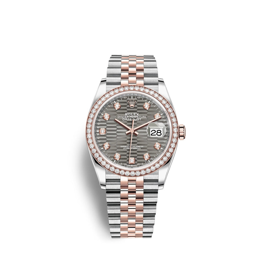 Datejust 36mm, Oystersteel and 18k Everose Gold, Ref# 126281rbr-0029