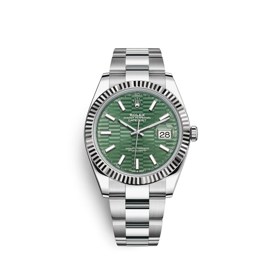 Datejust 41mm, Oystersteel and 18k White Gold, Ref# 126334-0029