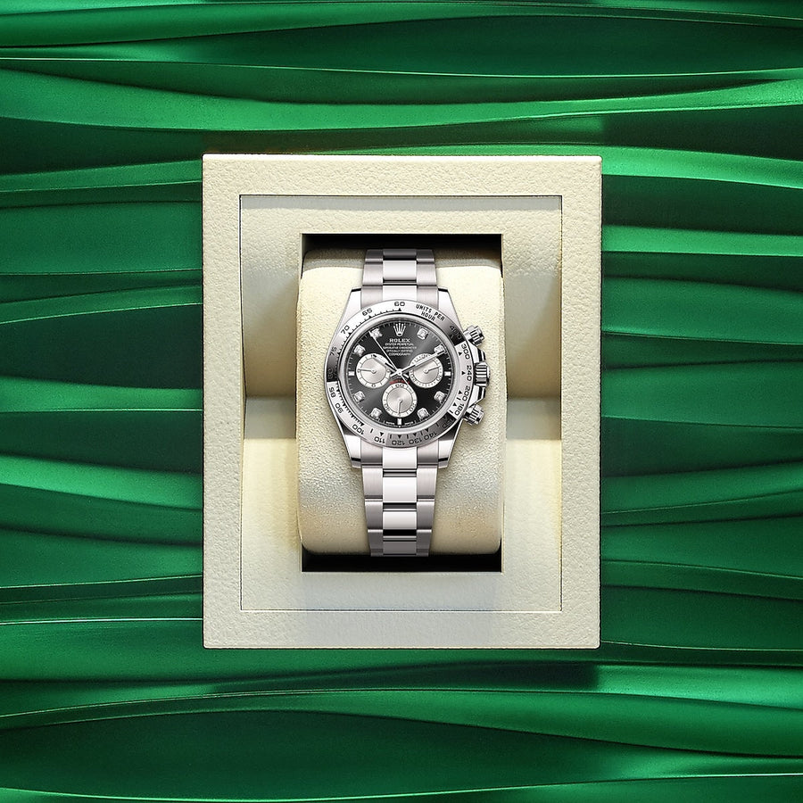 Cosmograph Daytona 40mm, 18k White Gold, Ref# 126509-0002