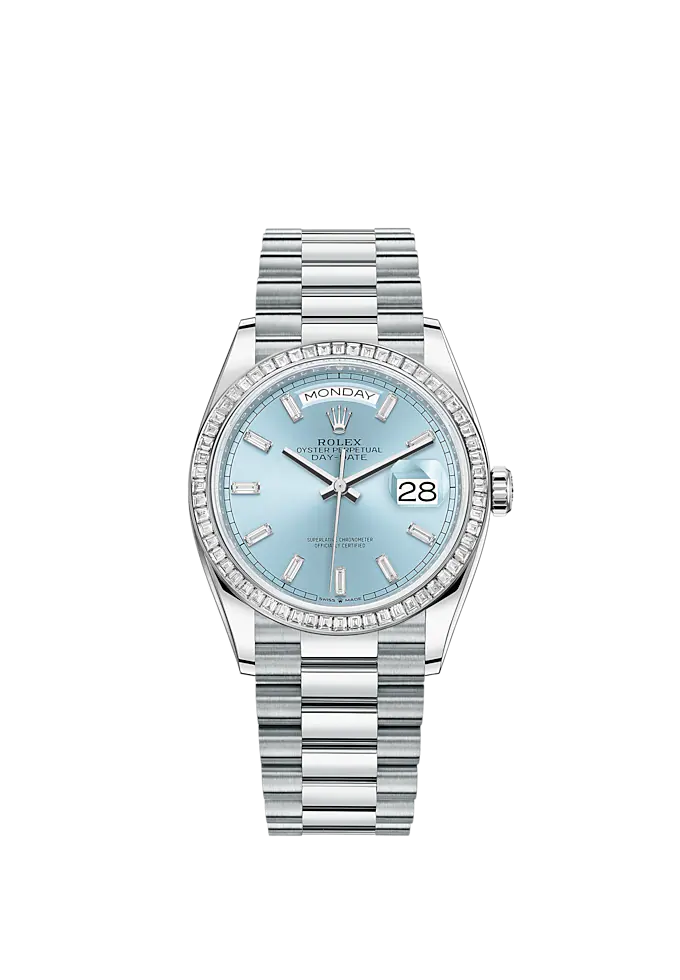 Day-Date 36mm, Platinum, Ref# 128396tbr-0003