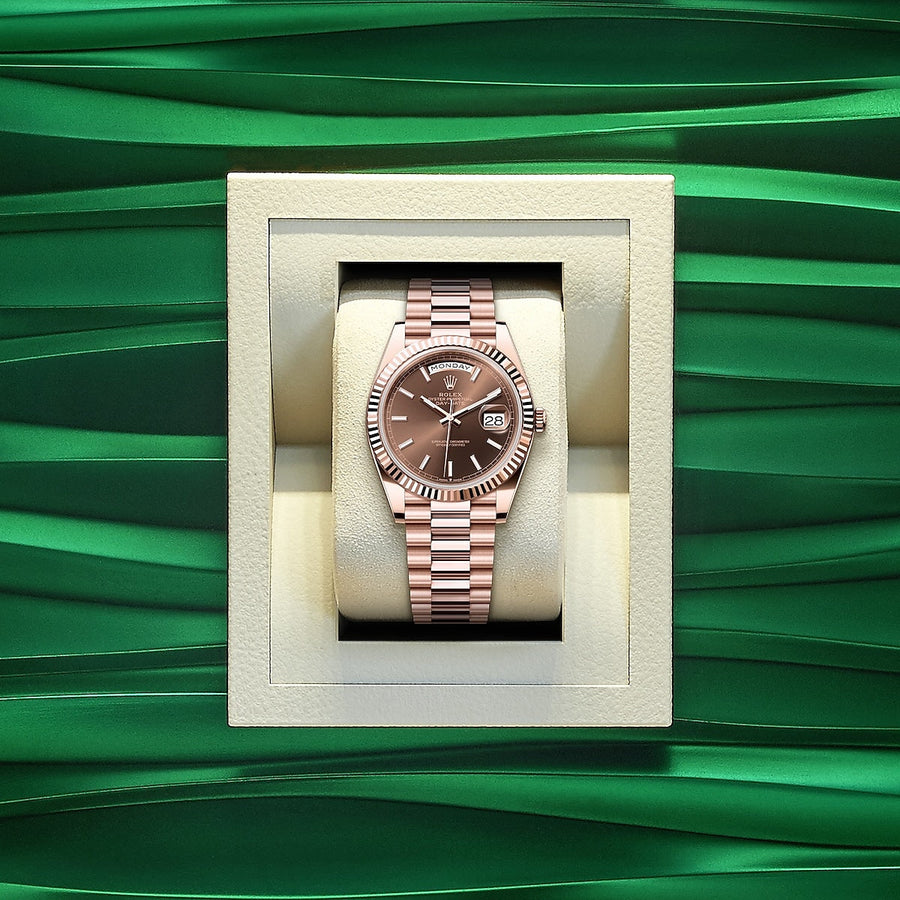 Day-Date 40, 18k Everose Gold, 40mm, Ref# 228235-0053