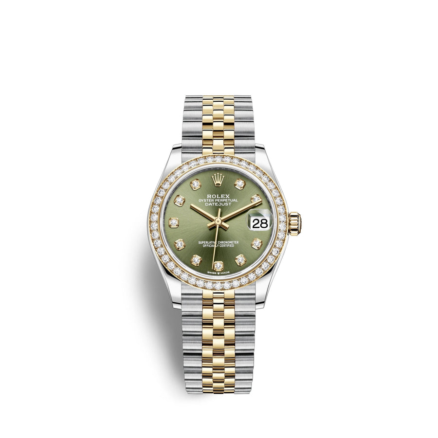 Datejust 31, Oystersteel, 18kt Yellow Gold and diamonds, Ref# 278383RBR-0030