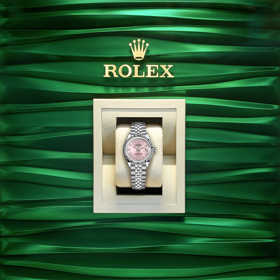 Lady-Datejust 28, Oystersteel and 18k White Gold, Ref# 279174-0017
