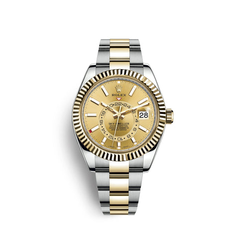 Sky-Dweller 42mm, Oystersteel and 18k Yellow Gold, Ref# 326933-0001