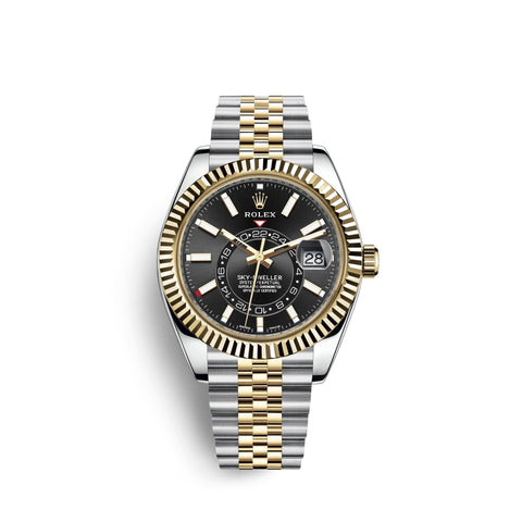 Sky-Dweller 42mm, Oystersteel and 18k Yellow Gold, Ref# 326933-0005