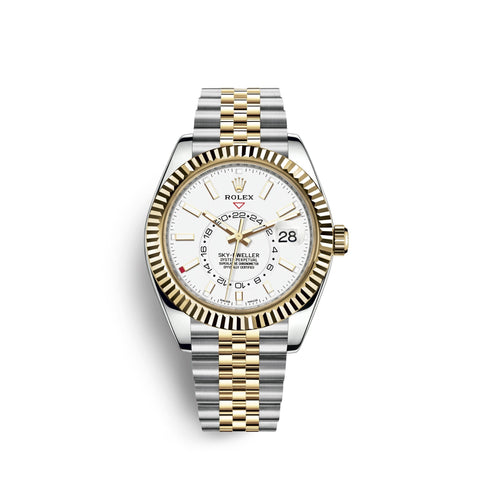 Sky-Dweller 42mm, Oystersteel and 18k Yellow Gold, Ref# 326933-0010