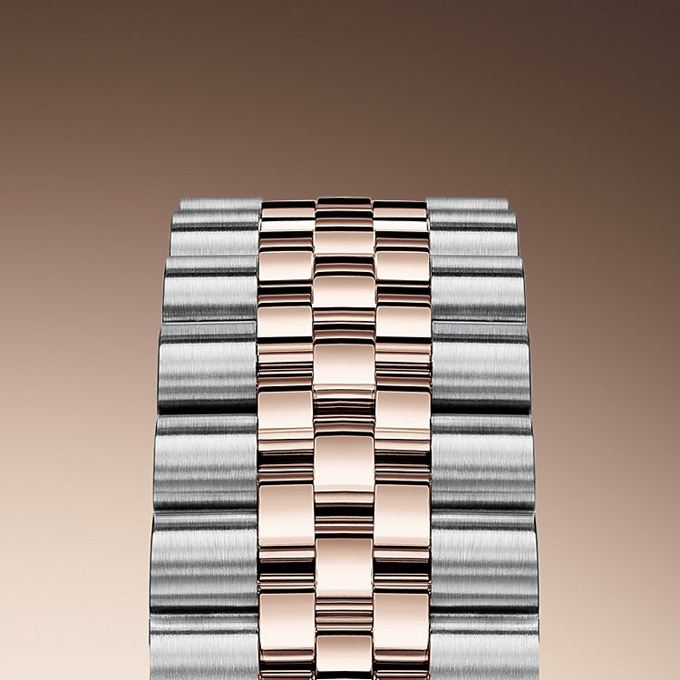 Datejust 31, Oystersteel, 18kt Everose Gold and diamonds, Ref# 278381RBR-0026