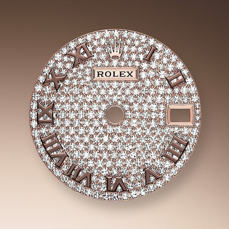 Lady-Datejust 28, 18kt Everose Gold and diamonds, Ref# 279135RBR-0022