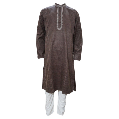 Mogul Interior Brown Cotton Kurta Set