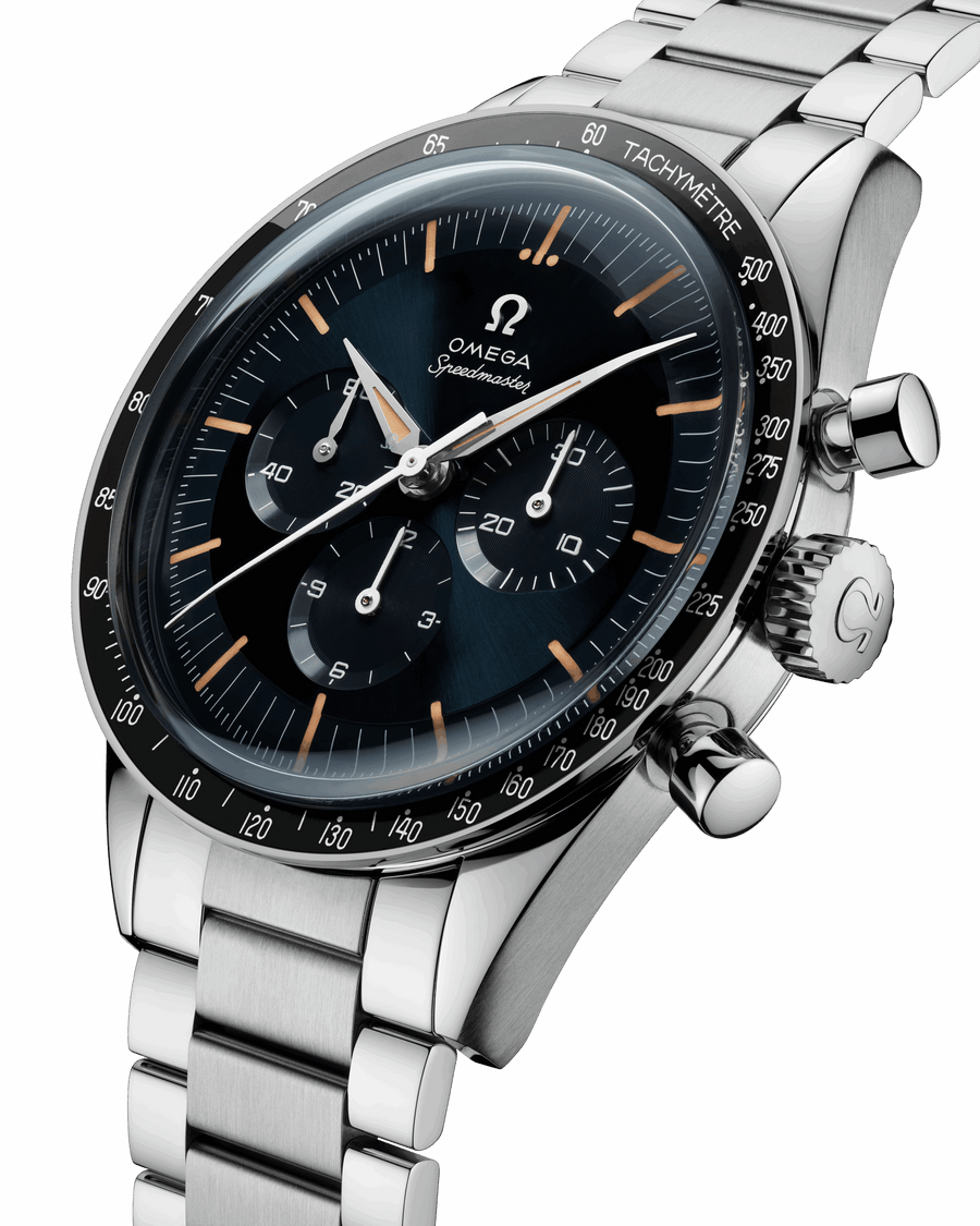 Unworn, Speedmaster First in Space, Co-Axial Chronograph, 39,7mm, Ref# 310.30.40.50.06.001, box and papers