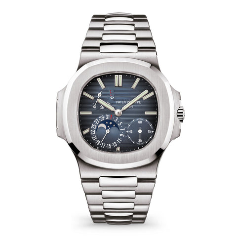Nautilus Date, Moon Phases Watch, Stainless Steel, 40mm, Ref# 5712/1A-001