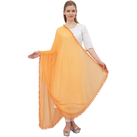 Phagun Orange Chiffon Dupatta