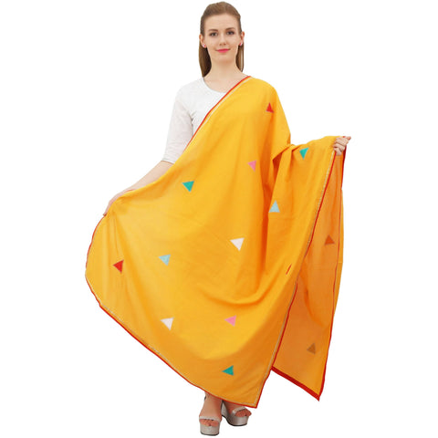 Phagun Orange Cotton Dupatta