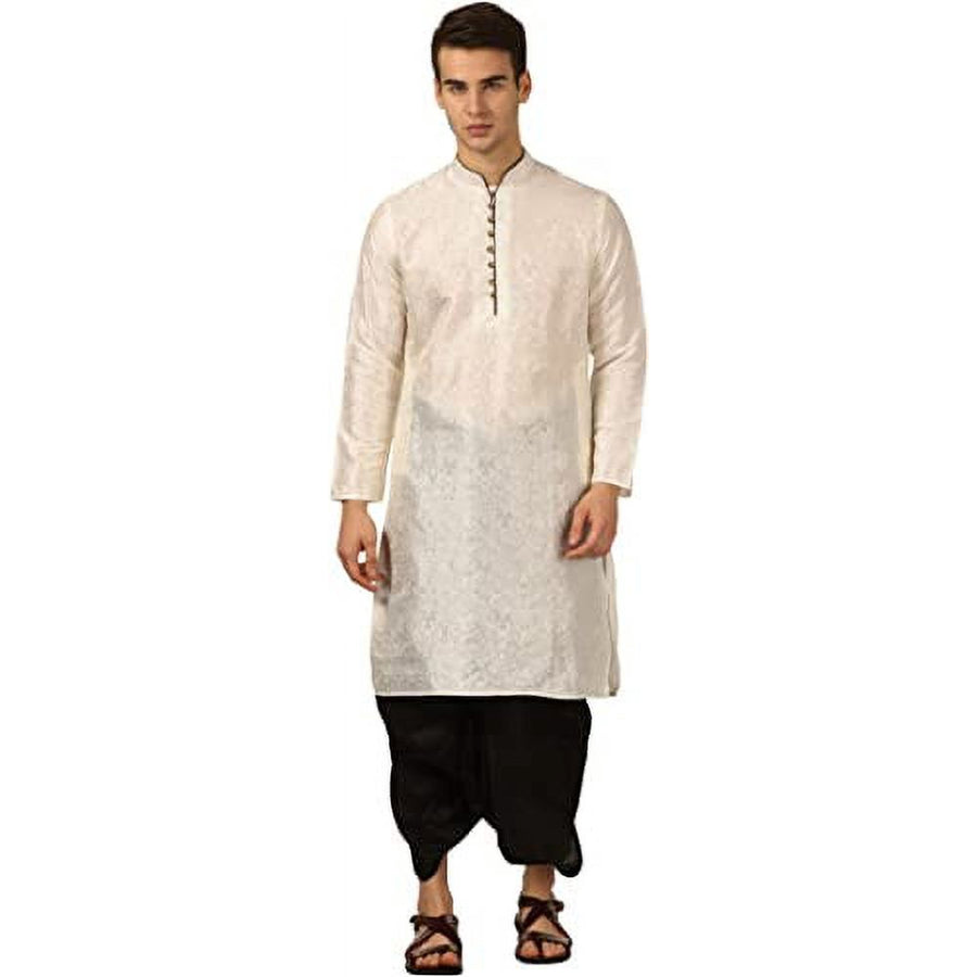 Royal Kurta Beige Silk Kurta Set