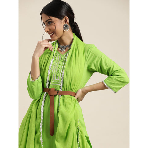 Sangria Green Kurti
