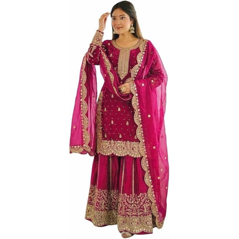 Satyam Creation Silk Salwar Suit