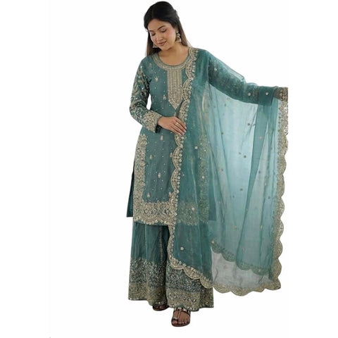 Satyam Creation Silk Salwar Suit