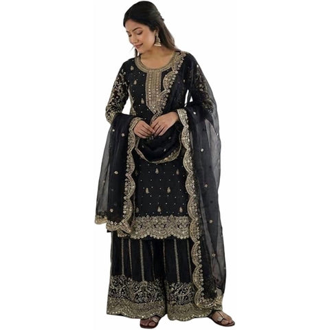 Satyam Creation Silk Salwar Suit