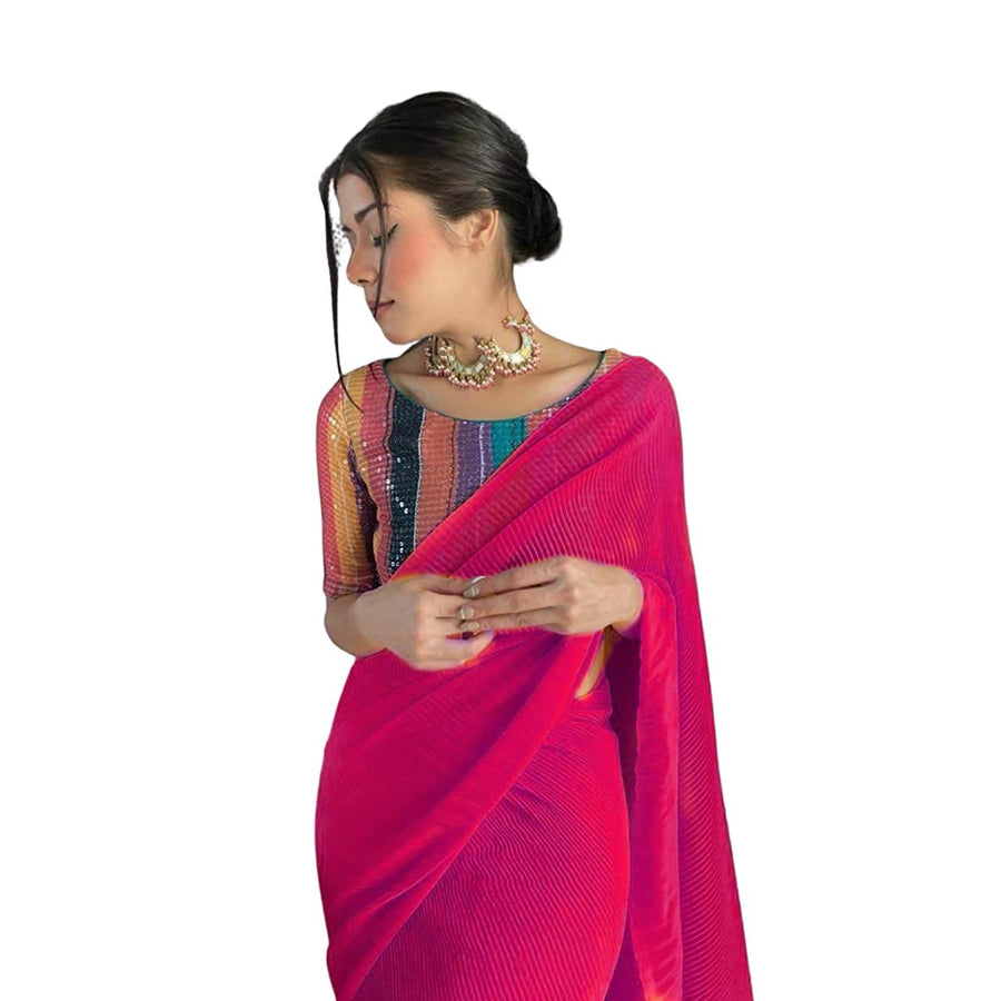 Vintflea Georgette Saree
