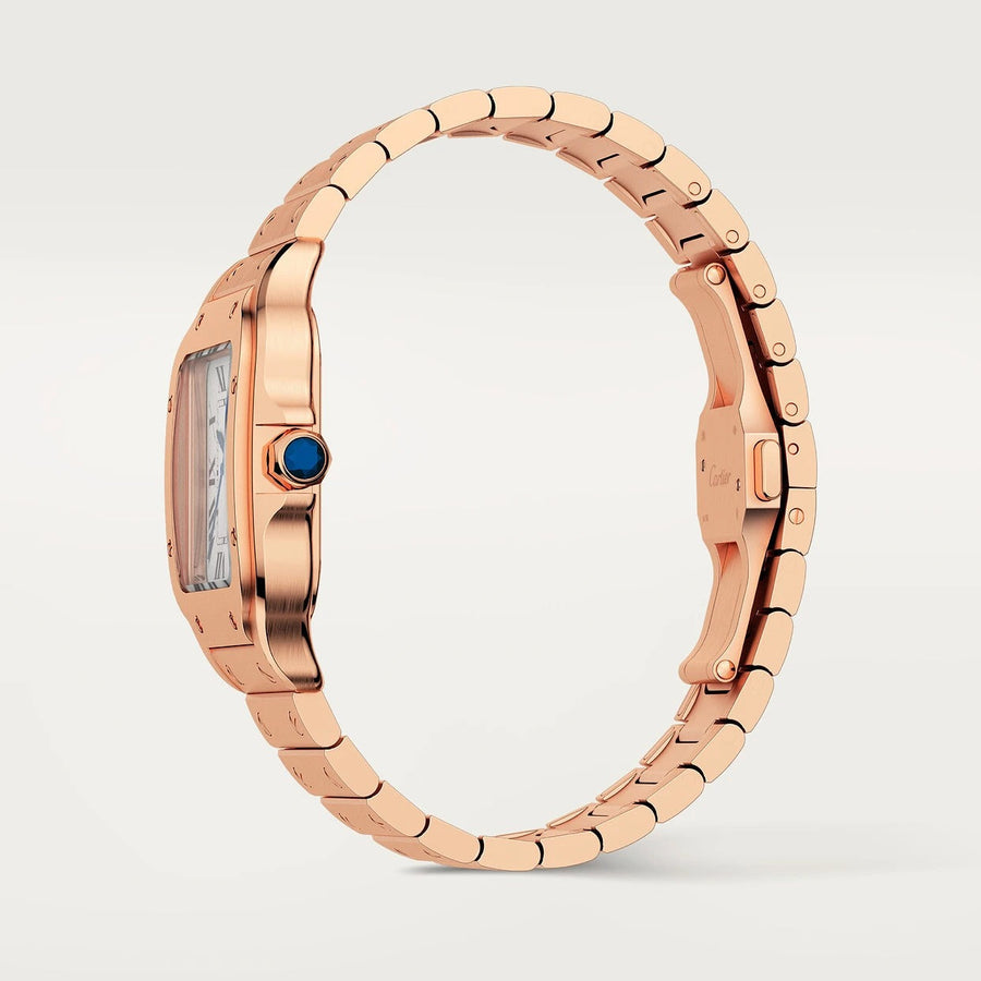 Unworn Santos, 18k Rose Gold, 35.1mm, Ref# WGSA0031, box and papers