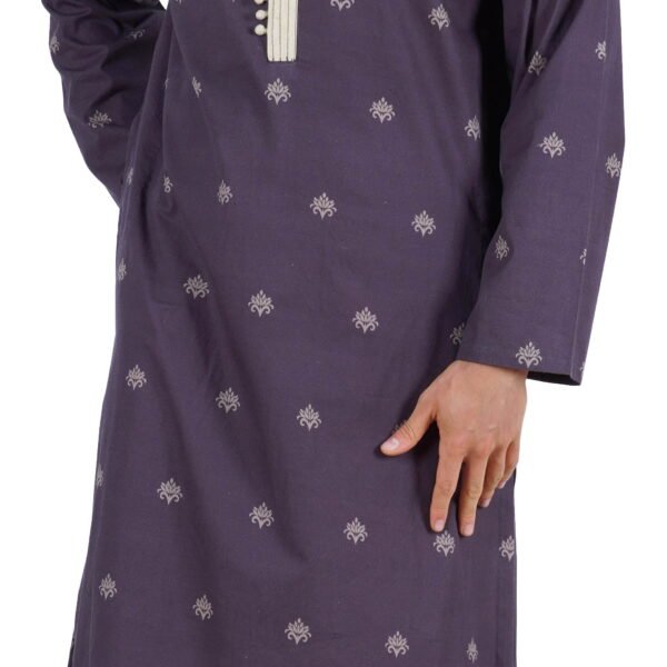 Atasi Long Sleeves Kurtas For Menâ€™s Mandarin Collar Neck Wear Traditional Wear