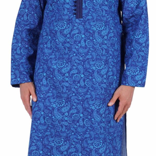 Atasi Long Sleeves Kurtas For Menâ€™s Mandarin Collar Neck Wear Traditional Wear