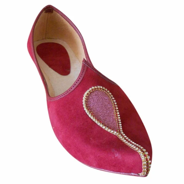 Jutties Shoes Indian Mojaries Handmade Men Leather Khussa Wedding Punjabi US 12