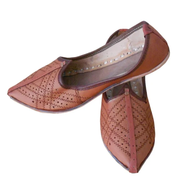 Men Casual Shoes Jutties Indian Mojaries Handmade Leather Khussa Punjabi US 9