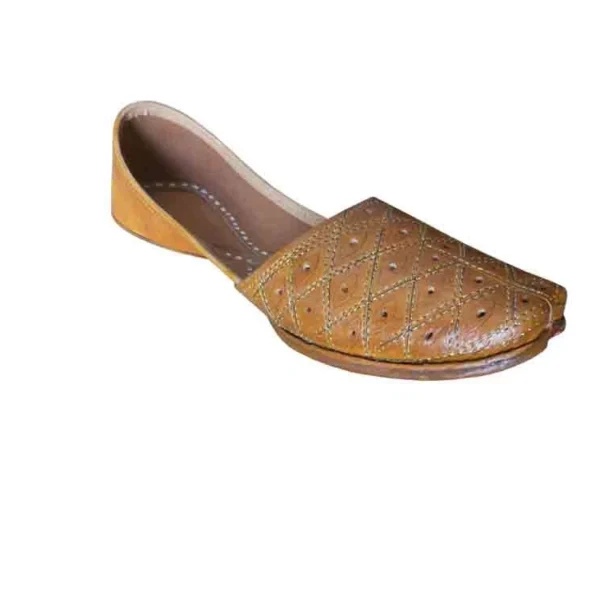 Men Ethnic Shoes Jutties Mojaries Indian Handmade Punjabi Leather Shoes US 9