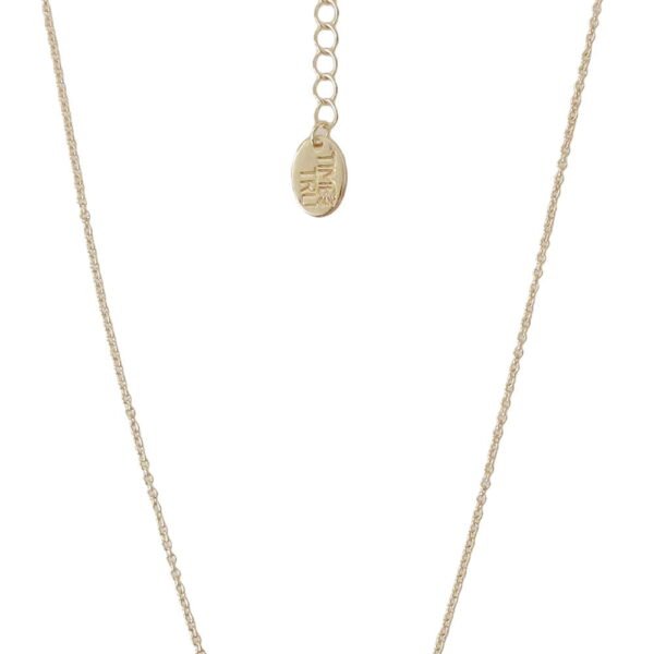 Time and Tru Women's Gold Tone Heart Pendant Necklace 18" with Extender