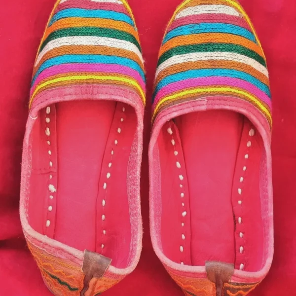 Women Shoes Leather Jutties Handmade Indian Traditional Casual Mojaries US 5.5