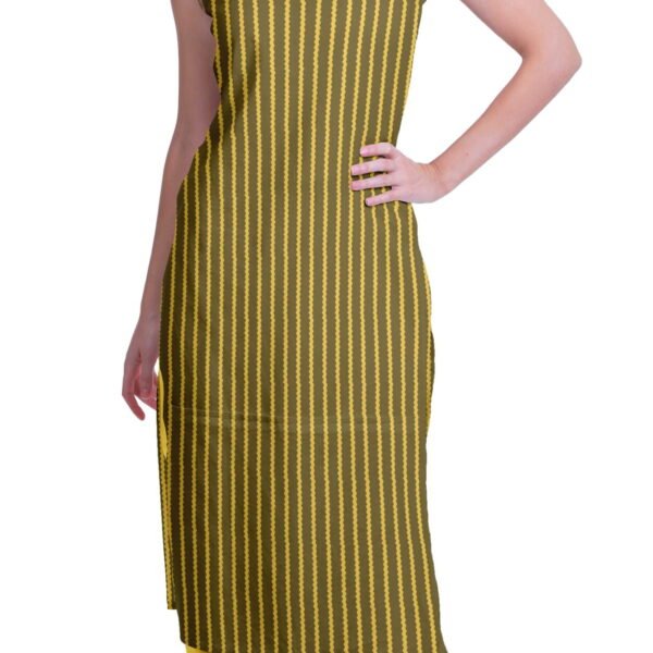 Moomaya Peter Pan Collar Sleeveless Kurta With Pants 2-Pcs Ethnic Suit Set For Women