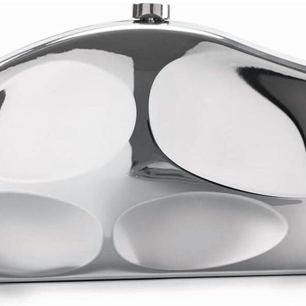 Acrylic Clutch Purse for Women, Irregular Shell Evening Bag with Detachable Chain Shoulder Strap, Wedding Handbag