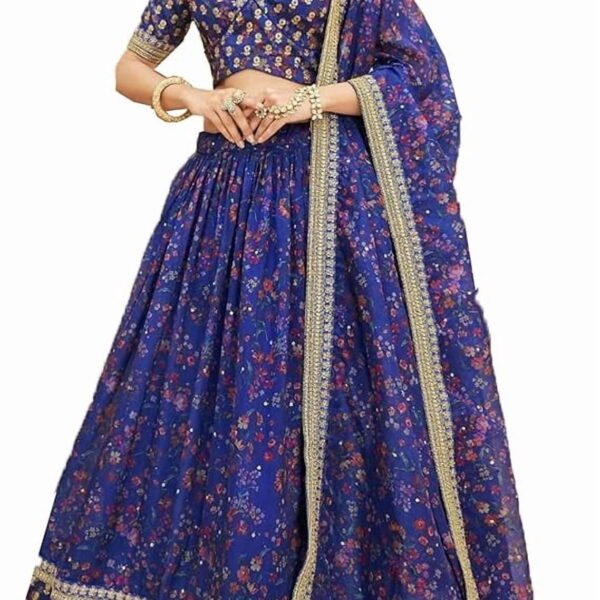 Designerharsha Lehenga Choli Blouse with Dupatta For Women Ready to Wear Wedding & Reception Wear Lengha
