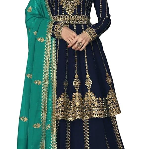 Designerharsha Wedding Party Wear Pakistani Anarkali Lengha Suit for Women Stitched Indian Designer Salwar Kameez Suit with Dupatta