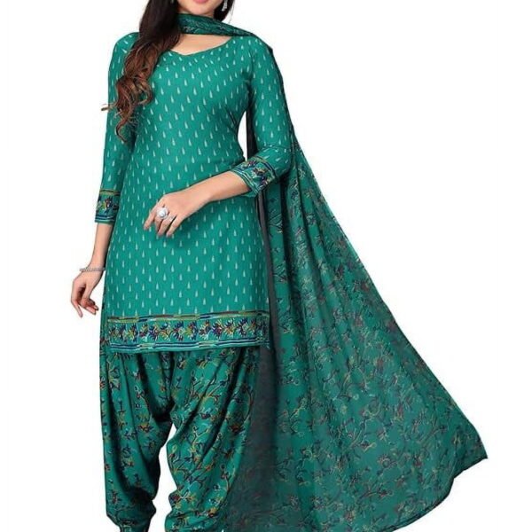 Indian dresses for Women Punjabi Style Crepe Patiala Salwar Suit With Dupatta For Women Ready To wear