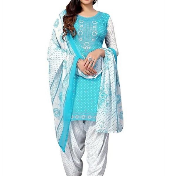 Indian dresses for Women Punjabi Style Crepe Patiala Salwar Suit With Dupatta For Women Ready To wear