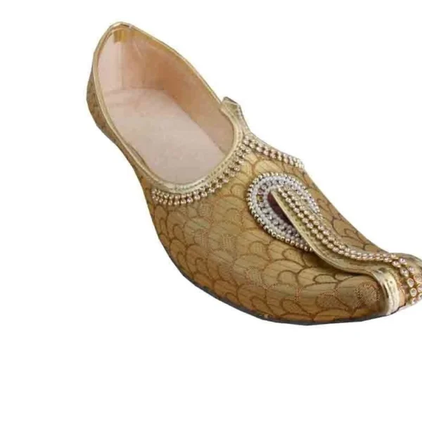 Men Wedding Shoes Indian Handmade Ballet Leather Jutties Khussa Mojaries US 6