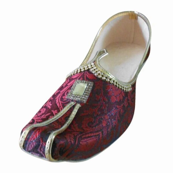 Men Wedding Shoes Indian Handmade Traditional Jutties Mojaries Flat Khussa US 11