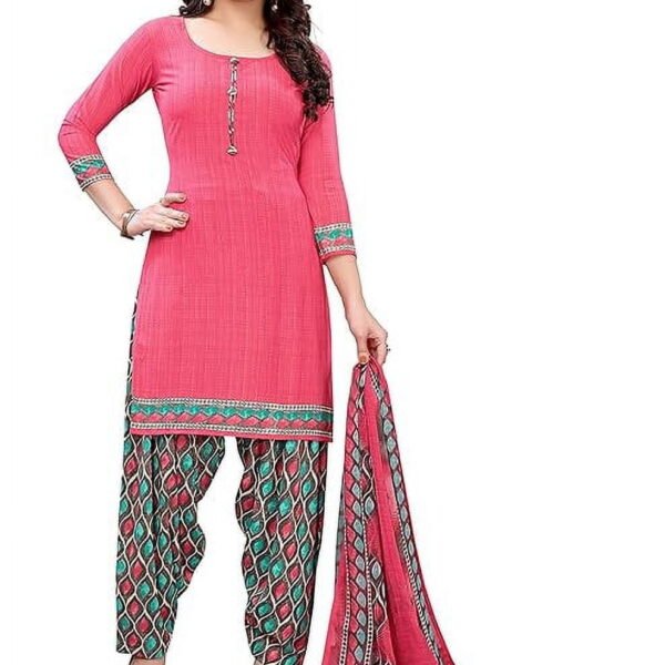 Ready to Wear Indian pakistani Designer Crepe Salwar Suit With Matching Dupatta For Women